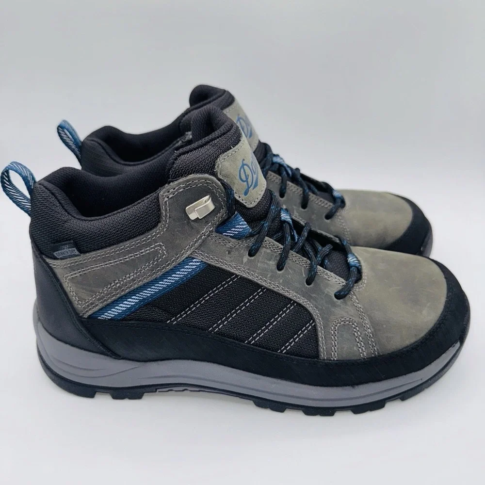 Danner‎ Riverside Boots Men's Size 9 D Gray Waterproof Leather Steel Toe
